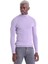 Mor Regular Fit Düz Balıkçı Yaka Klasik Yün Triko Kazak 1