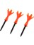 3 Adet Taşınabilir Plastik Dönebilen Golf Tees Ayarlanabilir Yükseklik Golf Tees Turuncu (Yurt Dışından) 1