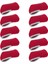 10 Adet Neopren Golf Kulübü Demir Kapak Headcover Tüm Şarap Kırmızı Fit (Yurt Dışından) 5