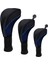 3 Adet Golf Kulübü Headcover 460CC Hibrid Sürücü Ahşap Kafa Kapak No. 1 3 5 Mavi (Yurt Dışından) 3