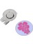 2 Pcs Golf Şapka Klip Çiçeği Kadınlar İçin Balo Pembe+Mor İçin Ball Marker Hatırası (Yurt Dışından) 4
