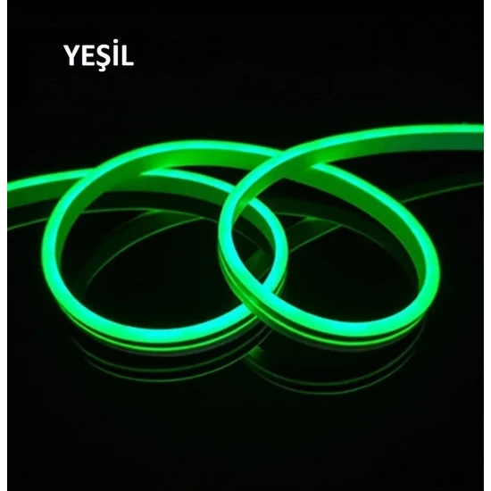 Viralighting Cata Tak Çalıştır 12V Neon Esnek Şerit LED 3mt Yeşil