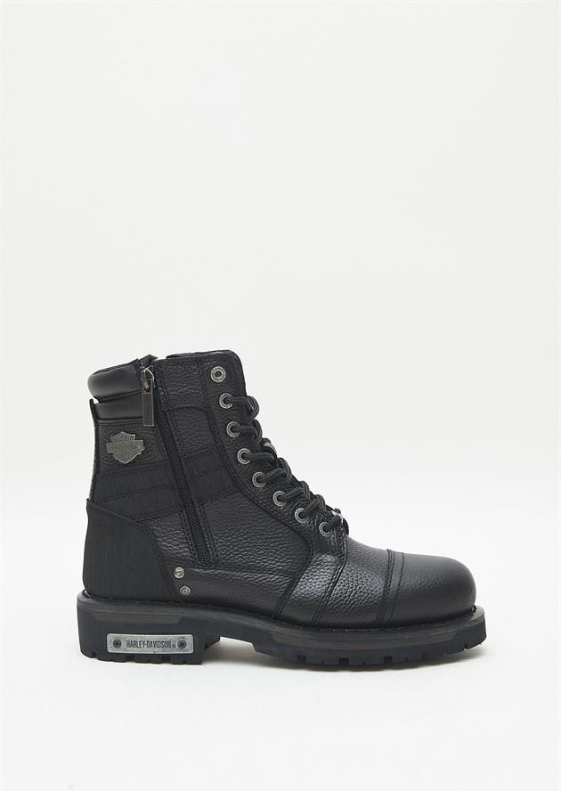 Harley Davidson Carter Black Deri Erkek Bot
