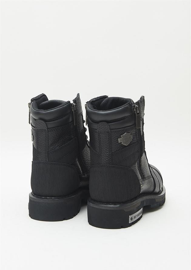Harley Davidson Carter Black Deri Erkek Bot görsel 4