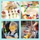 Think Master Vantuzlu Vakum Molekül 25 Parça Yapı Silikon Taşları Popit Duyusal Eğitici Oyuncak Squigz