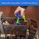 Think Master Vantuzlu Vakum Molekül 25 Parça Yapı Silikon Taşları Popit Duyusal Eğitici Oyuncak Squigz