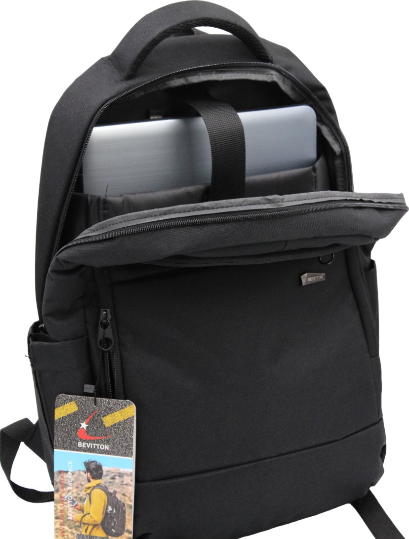 Bevitton Modern Dayanıklı Unisex Siyah Laptoplu Sırt Çantası 9001 görsel 5