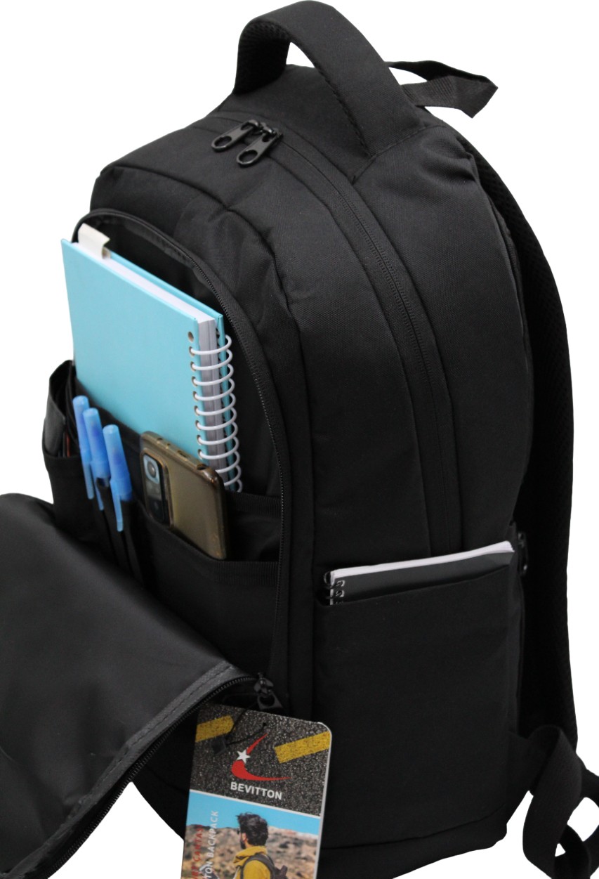 Bevitton Modern Dayanıklı Unisex Siyah Laptoplu Sırt Çantası 9001 görsel 3