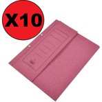 Alemdar Evrak Düzenleyici Dosya 10 Adet Pembe Yarım Kapaklı 25x32 Ölçülerinde