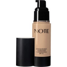 Note Cosmetics Note Detox & Protect Fondöten Canlandırıcı Etki (01 Beige)