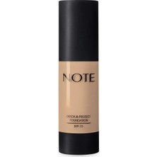 Note Cosmetics Note Detox & Protect Fondöten Canlandırıcı Etki (01 Beige)