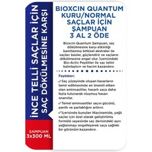 Bioxcin Quantum Bio-Activ 3 Al 2 Öde Kuru & Normal Saçlar Için Şampuan (3 x 300 Ml)