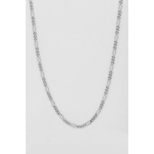 Mistik Silver Figaro Model Gümüş Kolye Zinciri