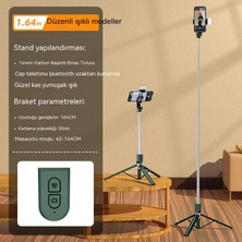 Uboovh Cep Telefonu Selfie Çubuğu Uzun Bluetooth Hepsi Bir Arada Güzellik Aydınlatması ile Uzaktan Kumanda Çok Fonksiyonlu Tripod