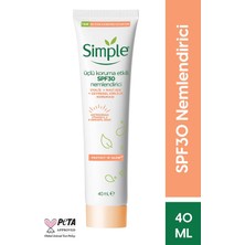 Simple Protect 'n' Glow Üçlü Koruma Etkili SPF30 Nemlendirici Işıltısını Kaybetmiş Ciltler Için, 40 ml