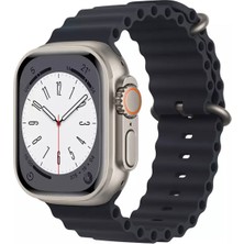 Mi7a Apple Watch Seri 8 7 6 5 4 3 2 Se 38MM / 40MM / 41MM Uyumlu Spor Silikon Kordon Okyanus Kayış