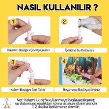 FUN4U - 2 Adet - Sihirli Özel Boyama Kitabı Dinazor ve Hayvanlar Alemi