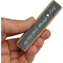 Sedef Silver Kişiye İsme Özel USB Şarjlı Elektronik Kızaklı Çakmak KZK18