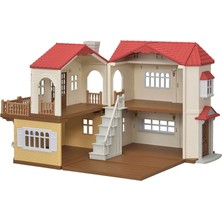 Epoch Sylvanian Families Kırmızı Çatılı Işıklı Şehir Evi