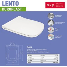 Nkp Lento Soft Duroplast Yavaş Kapanır Klozet Kapağı NKP0405