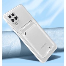 Kip GSM Galaxy A22 4g Kılıf Hibrit Slim Fit Sararma Önleyici Şeffaf Kartlıklı Kılıf