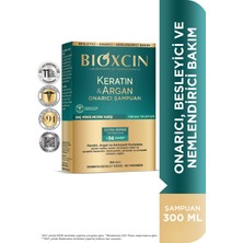 Bioxcin Keratin & Argan Onarıcı Bakım Şampuanı - Yıpranmış ve Hasar Görmüş Saçlar 300 ml