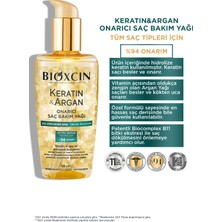 Bioxcin Keratin & Argan Onarıcı Saç Bakım Yağı 150 ml - Yıpranmış ve Hasar Görmüş Saçlar