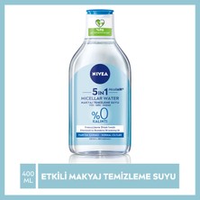 NIVEA 5IN1 Micellar Makyaj Temizleme Suyu Canlandırıcı; Normal Ciltler 400ml;Yüz Temizleyici; Etkili Makyaj Temizleme