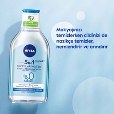 NIVEA 5IN1 Micellar Makyaj Temizleme Suyu Canlandırıcı; Normal Ciltler 400ml;Yüz Temizleyici; Etkili Makyaj Temizleme