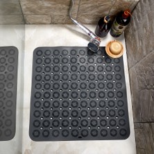 Main Shop Kare Masajlı Silikon Banyo & Duş Kaydırmazı Beyaz Renk GP-150