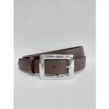 Kemerix Kadın Siyah Gümüş Tokalı Kemer 0302