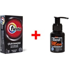 Fiesta Çilekli Prezervatif + Best Man Kayganlaştırıcı Jel 55ML.