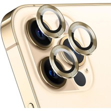 Enfein Apple iPhone 14 Pro Ile Uyumlu Kamera Lens Koruyucu Yuvarlak Halka 3'lü Set