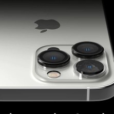 Enfein Apple iPhone 14 Pro Ile Uyumlu Kamera Lens Koruyucu Yuvarlak Halka 3'lü Set