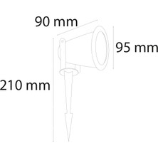 Variolux Kazıklı Çim Armatürü GU10 5W