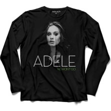 Kendim Seçtim Adele Tour He Won't Go Lyrıcs  Uzun Kollu Tişört Baskılı Çocuk T-Shirt