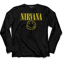 Kendim Seçtim Nirvana Hanson Müzik Grubu Logo  Uzun Kollu Tişört Baskılı Çocuk T-Shirt