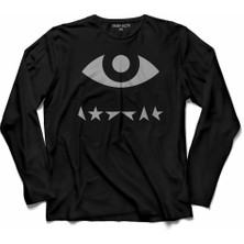 Kendim Seçtim Davıd Bowıe Blackstar Black Star  Uzun Kollu Tişört Baskılı Çocuk T-Shirt