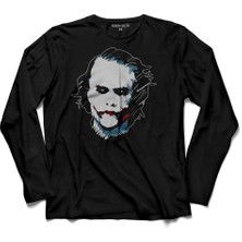 Kendim Seçtim Batman Betmen Kara Şovalye Joker Dark Knight  Uzun Kollu Tişört Baskılı Çocuk T-Shirt