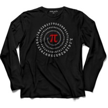 Kendim Seçtim Pi Sayısı 3,14  3.14 Cırcle Çember Matematik  Uzun Kollu Tişört Baskılı Çocuk T-Shirt