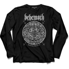 Kendim Seçtim Ben Sahar Behemoth Metal Rock Kuru Kafa Skull 3  Uzun Kollu Tişört Baskılı Çocuk T-Shirt