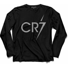 Kendim Seçtim Cristiano Ronaldo Cr7 Juventus Forma Altın Top 4  Uzun Kollu Tişört Baskılı Çocuk T-Shirt