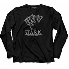 Kendim Seçtim Game Of Thrones House Stark Winter Is Coming 2  Uzun Kollu Tişört Baskili Çocuk T-Shirt