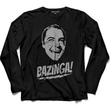 Kendim Seçtim Bazinga Şaka The Bıg Bang Theory Sheldon Cooper Kollu Tişört