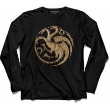 Kendim Seçtim Game Of Thrones House Targaryen  Uzun Kollu Tişört Baskılı Çocuk T-Shirt