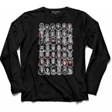 Kendim Seçtim Game Of Thrones Faces Tüm Oyuncular 2  Uzun Kollu Tişört Baskılı Çocuk T-Shirt