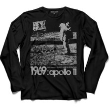 Kendim Seçtim Stanley Kubrıck Apollo Ay Uzay  Uzun Kollu Tişört Baskılı Çocuk T-Shirt