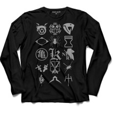 Kendim Seçtim Çizgi Film Fooly Cooly Flcl Anime Cartoon Kedi 1  Uzun Kollu Tişört Baskılı Çocuk T-Shirt