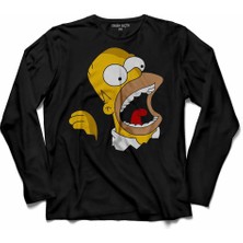 Kendim Seçtim Homer Jay Sımpson Sımpsonlar  Uzun Kollu Tişört Baskılı Çocuk T-Shirt