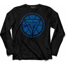 Kendim Seçtim Arc Reactor Iron Man Demir Adam  Uzun Kollu Tişört Baskılı Çocuk T-Shirt